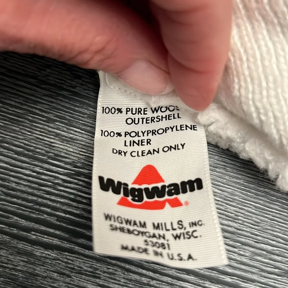 Wigwam Wool Dark Blue & White Beanie-Unisex